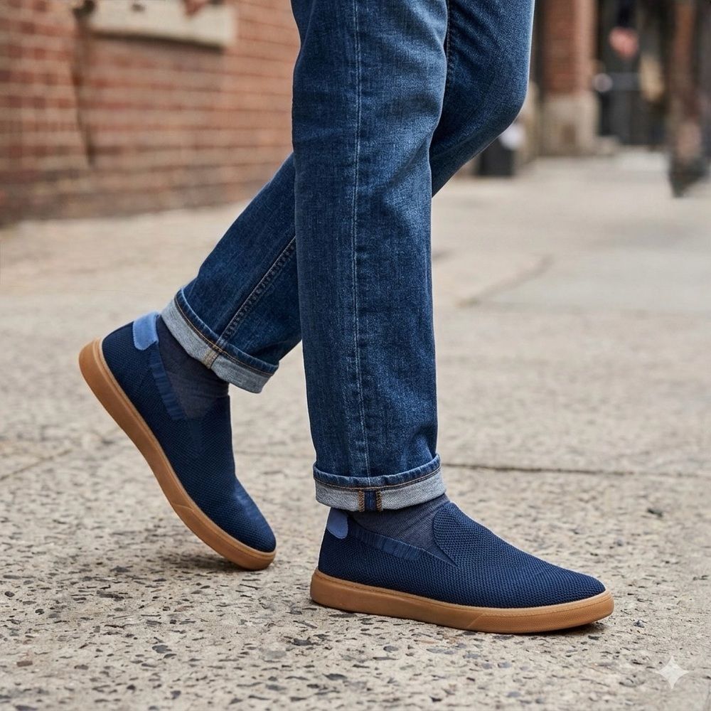 Peter Millar Men’s Navy Blue Sneakers Size 11 NWOT